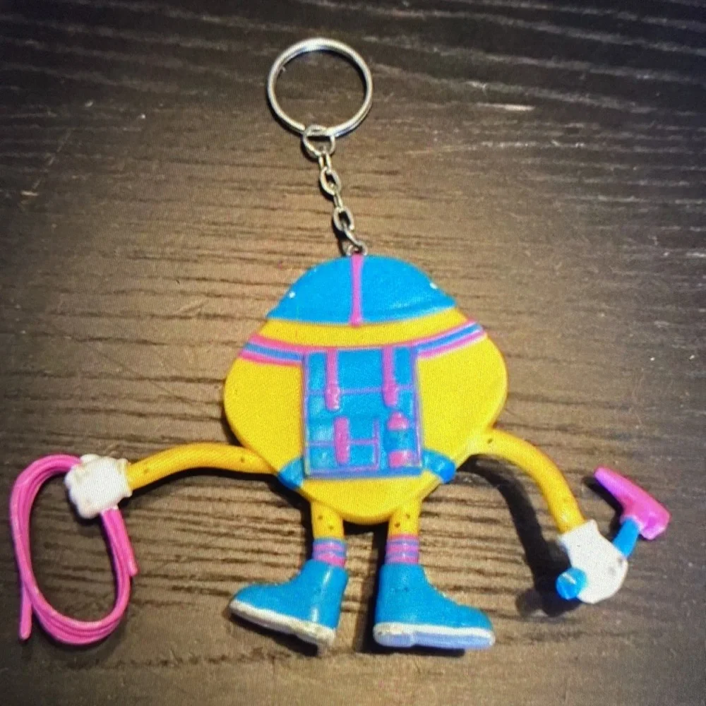 Vintage bendy keychain 2000 mountain climber